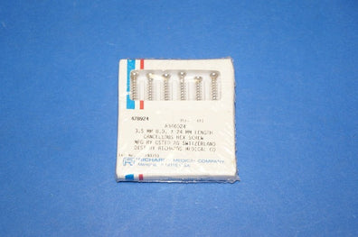 Richards 428924 Cancellous Hex Screw 3.5mm x 24mm ~ Quantity 6